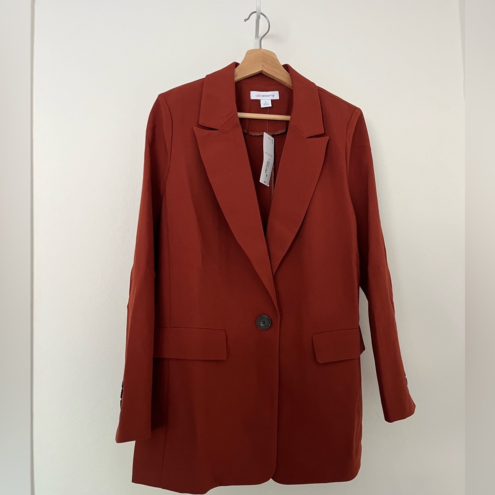Cognac Orange Blazer NWT!